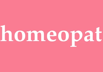 Synonym homeopat