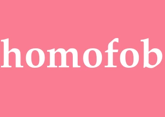 Synonym homofob