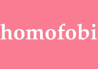 Synonym homofobi