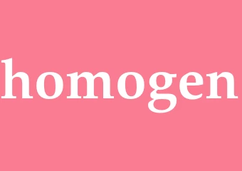Synonym homogen