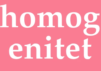 Synonym homogenitet