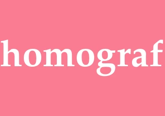 Synonym homograf