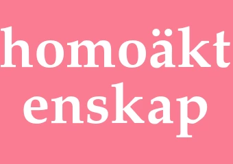 Synonym homoäktenskap