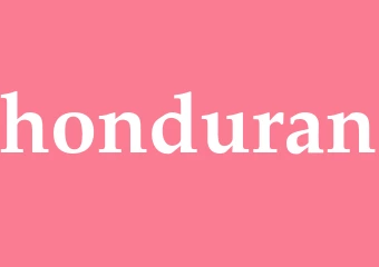 Synonym honduran