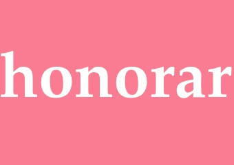 Synonym honorar