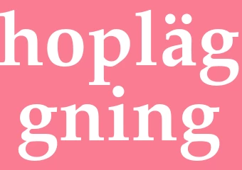 Synonym hopläggning