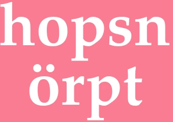 Synonym hopsnörpt