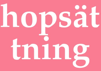 Synonym hopsättning