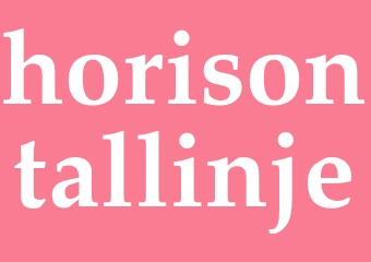 Synonym horisontallinje