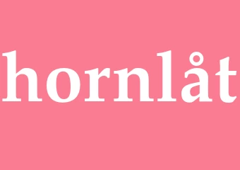 Synonym hornlåt