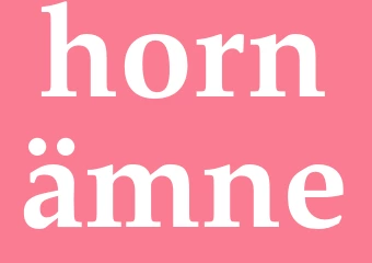 Synonym hornämne