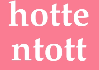 Synonym hottentott