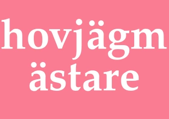 Synonym hovjägmästare