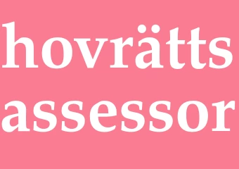 Synonym hovrättsassessor
