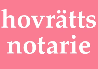 Synonym hovrättsnotarie