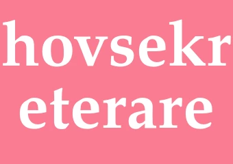 Synonym hovsekreterare