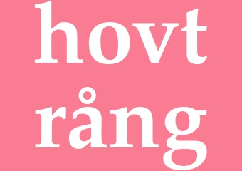 Synonym hovtrång