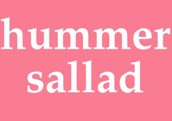 Synonym hummersallad