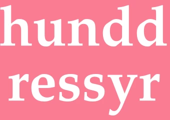 Synonym hunddressyr