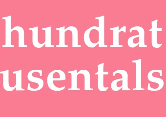 Synonym hundratusentals
