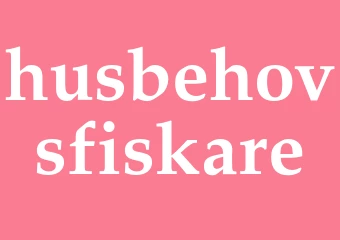Synonym husbehovsfiskare