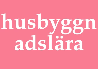 Synonym husbyggnadslära