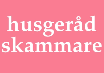 Synonym husgerådskammare