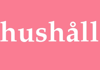 Synonym hushåll