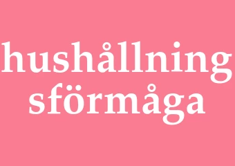 Synonym hushållningsförmåga