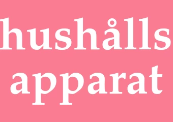 Synonym hushållsapparat