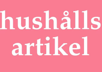 Synonym hushållsartikel