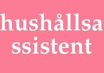 Synonym hushållsassistent