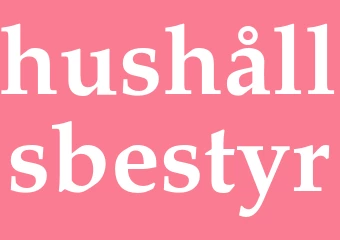Synonym hushållsbestyr