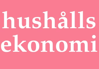 Synonym hushållsekonomi
