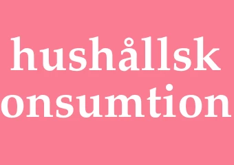 Synonym hushållskonsumtion