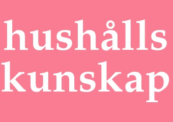 Synonym hushållskunskap