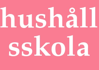 Synonym hushållsskola