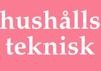 Synonym hushållsteknisk