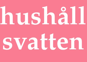 Synonym hushållsvatten
