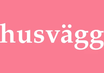 Synonym husvägg