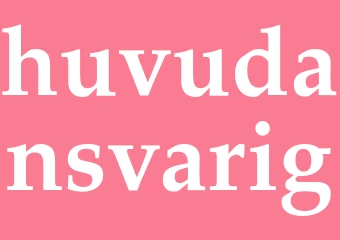 Synonym huvudansvarig