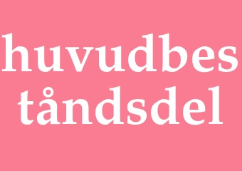 Synonym huvudbeståndsdel