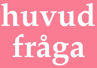 Synonym huvudfråga