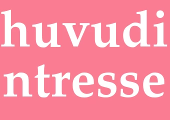 Synonym huvudintresse