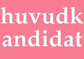 Synonym huvudkandidat