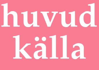 Synonym huvudkälla