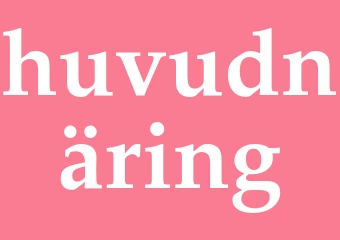 Synonym huvudnäring