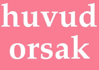 Synonym huvudorsak