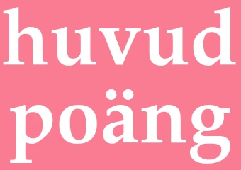 Synonym huvudpoäng