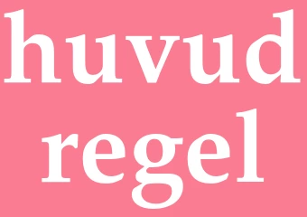 Synonym huvudregel